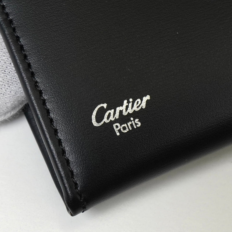 カルティエ パシャ レザー カードケース ブラック - NEWSED