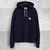 Maison Kitsune 狐狸贴片连帽衫 海军蓝