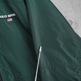 ポロ スポーツ ラルフ ローレン リバーシブル ナイロン/ボア フリース ブルゾン ダークグリーン/アイボリー - NEWSED