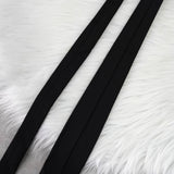 ネクタイ トライアングルロゴ ナイロン ベルト ブラック - NEWSED