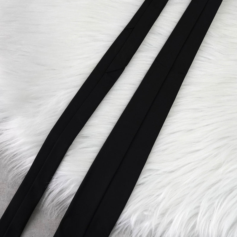 ネクタイ トライアングルロゴ ナイロン ベルト ブラック - NEWSED