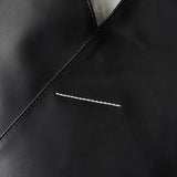 エムエムシックス メゾン マルジェラ レザー ジャパニーズバッグ トートバッグ ブラック - NEWSED