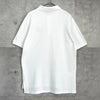 Burberry 白色复古徽标刺绣短袖 Polo 衫