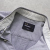 蓝灰色 Fred Perry 徽标刺绣长袖衬衫
