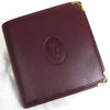 カルティエ マスト レザー 二つ折り財布 ボルドー
