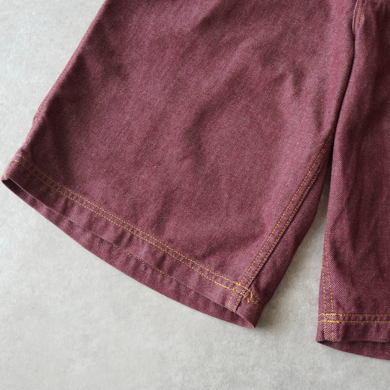 ポロ ラルフローレン デニム ジョーツ ハーフパンツ ショートパンツ ボルドー - NEWSED