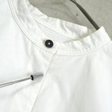 ジルサンダー マオカラー ショート丈 フレア袖 長袖シャツ ブラウス ホワイト レディース - NEWSED