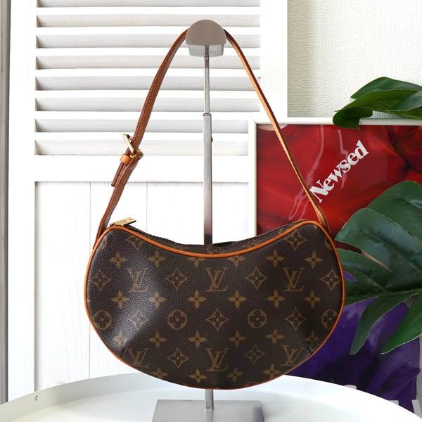 ルイヴィトン M51510 ハンドバッグ ブラウン  LOUIS VUITTON ポシェットクロワッサン モノグラム LOUIS VUITTON/ルイ・ヴィトン】 ポシェット クロワッサン PM
