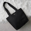 Prada Pocono Tessuto 黑色三角形标志尼龙托特包