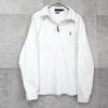 Polo Ralph Lauren 白色徽标半拉链运动衫