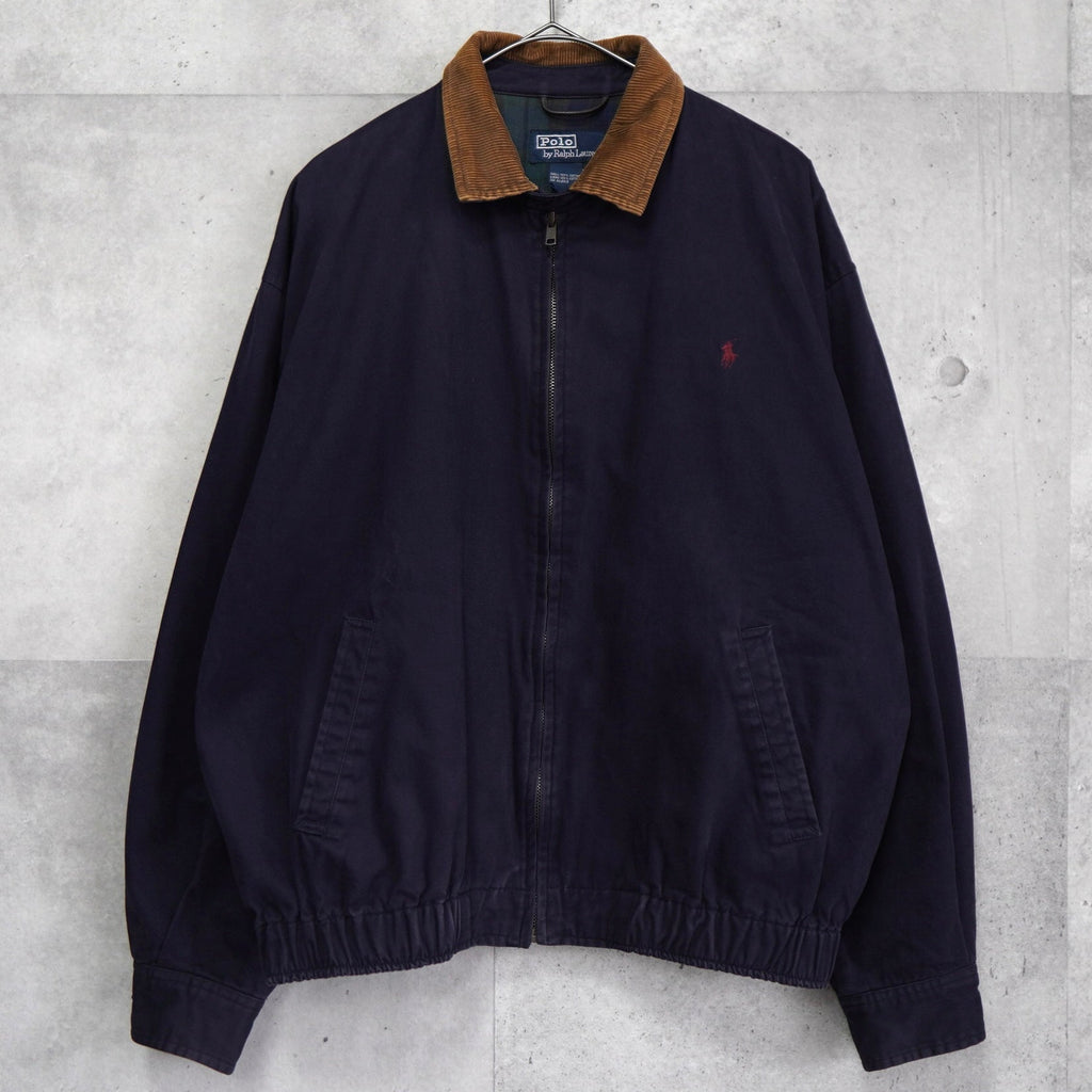 Polo by Ralph Lauren Corduroy Collar Drizzler Jacket Blouson Navy