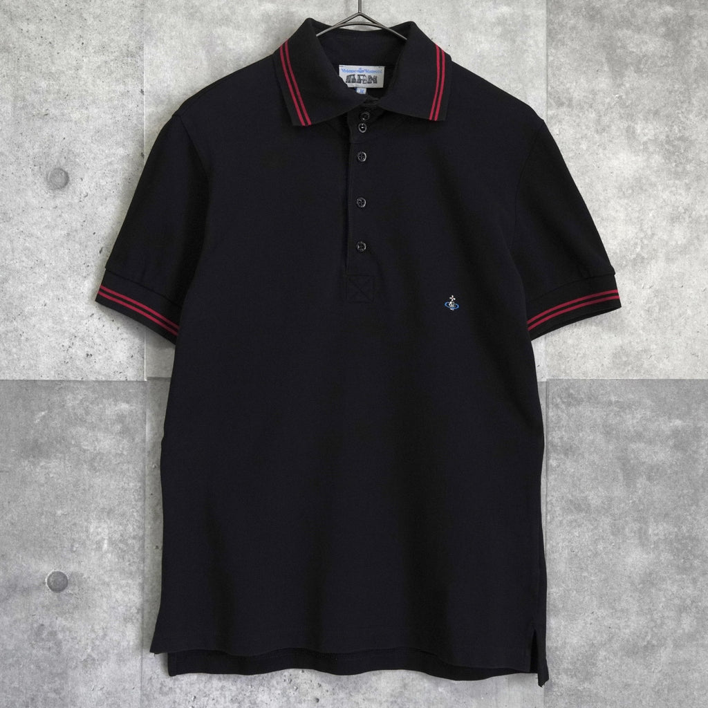 Vivienne Westwood 圆球标志短袖 Polo 衫（黑色和红色）