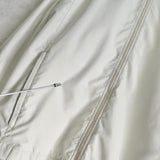 ラコステ バックロゴ ブルゾン ナイロンジャケット ロゴパッチ オフホワイト - NEWSED