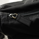 プラダ トライアングルロゴ ナイロン / レザー ショルダーバッグ メッセンジャーバッグ ブラック - NEWSED