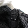 Prada Tessuto 尼龙和 Saffiano 皮革三角形徽标单肩包（黑色）