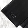 Prada 棕色三角形徽标缎面三折钱包