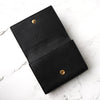 グッチ 型押しロゴ レザー 三つ折り財布 ブラック