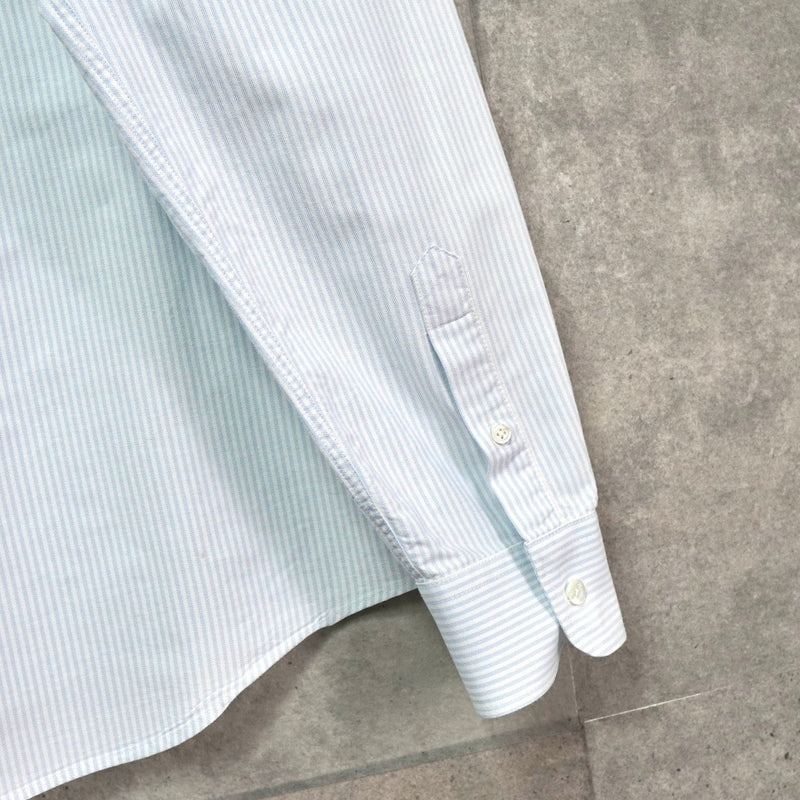 アミパリ アミ パリス ストライプ柄 ハートロゴ 長袖シャツ ブルー - NEWSED