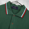 フレッドペリー ロゴ刺繍 半袖ポロシャツ グリーン