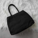 プラダ ポコノ テスート ナイロン ハンドバッグ トライアングルロゴ ブラック - NEWSED