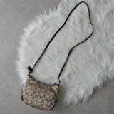 コーチ シグネチャー キャンバス ショルダーバッグ ポシェット ベージュ - NEWSED