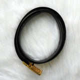 セリーヌ ヴィンテージ 輪馬車 サルキー レザー ベルト ブラック - NEWSED