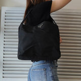 プラダ ポコノ テスート ナイロン トライアングルロゴ ハンドバッグ トートバッグ ブラック - NEWSED