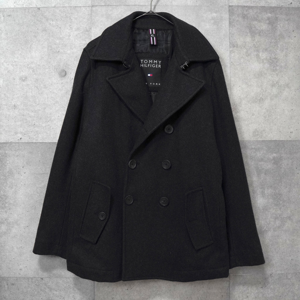 トミー ヒルフィガー ピーコート メンズ グレー