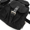 プラダ トライアングルロゴ テスート / レザー リュックサック バックパック ブラック