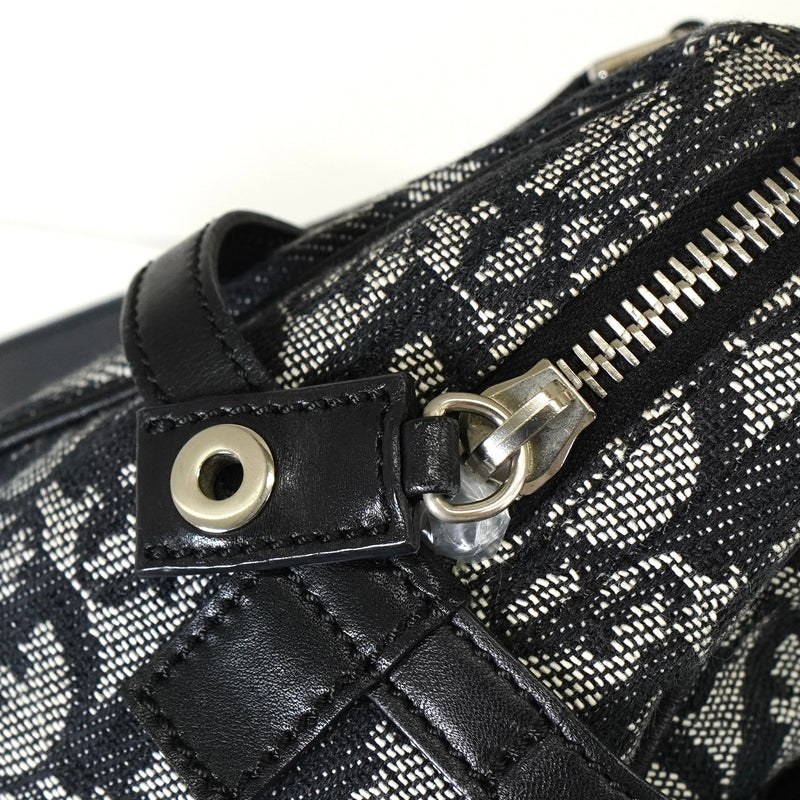 ディオール トロッター キャンバス ミニボストンバッグ ハンドバッグ ブラック - NEWSED