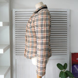 バーバリー ブルーレーベル リバーシブル 中綿ジャケット ノバチェック ベージュ/ブラック - NEWSED