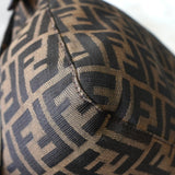 フェンディ マンマバケット ズッカ キャンバス / レザー ワンショルダーバッグ ブラウン - NEWSED