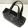 Chanel Coco Mark Wild Stitch 小牛皮黑色手提包