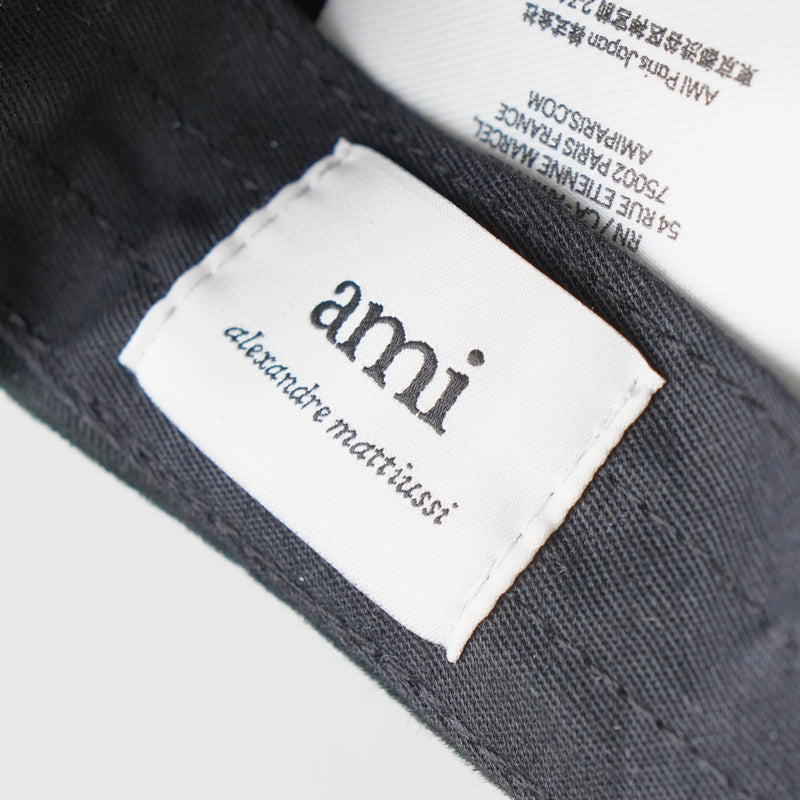 アミパリ アミ パリス ハートロゴ キャップ ブラック - NEWSED