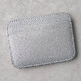 バレンシアガ ロゴ グリッター パスケース カードケース シルバー - NEWSED