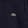 Lacoste 海军蓝绒面徽标短袖 Polo 衫