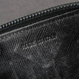 プラダ サフィアーノ レザー コインケース 三角プレート ラウンドジップ ブラック - NEWSED