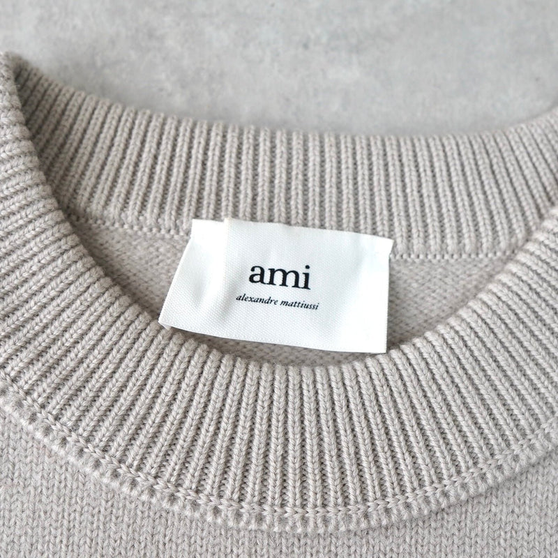 ami グレー トレーナー ハートロゴ　amiparis Ami De Coeur パーカー ヘザーアッシュグレー | AMI PARIS