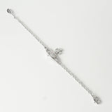 ヴィヴィアン ウエストウッド オーブ メイフェア ラインストーン シルバー ブレスレット - NEWSED