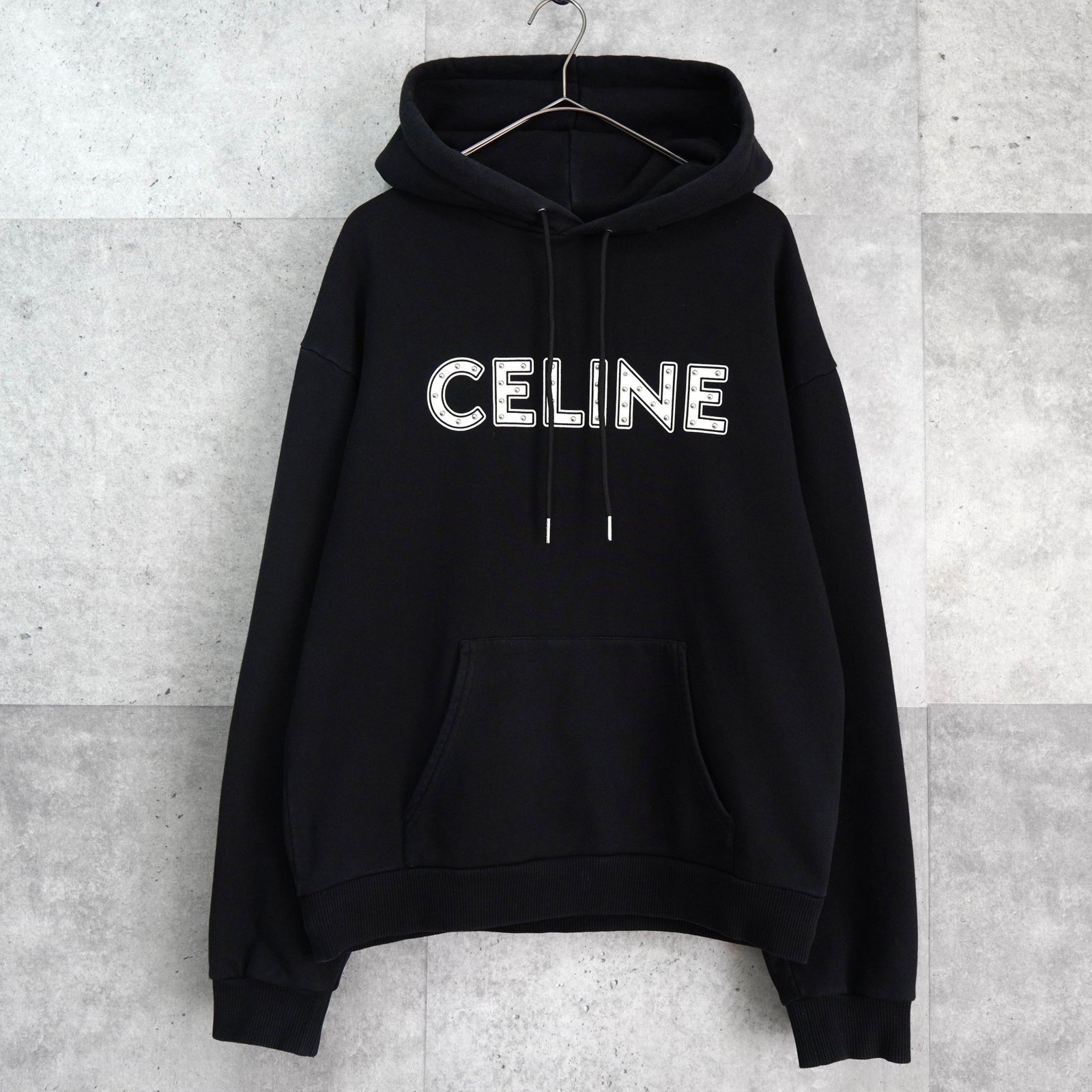 セリーヌ【希少 美品】パーカー フーディー 黒 Sサイズ レディース エディ期 セリーヌ【希少 美品】パーカー フーディー 黒 Sサイズ