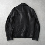 ビバスタジオ 本革 ソフトレザー ダブル ライダースジャケット レザージャケット ブラック メンズ - NEWSED