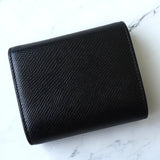 セリーヌ レザー スモール トリフォールドウォレット 二つ折り財布 ブラック - NEWSED