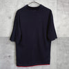 Jil Sander 真丝素色轻薄短袖 Polo 衫（海军蓝）