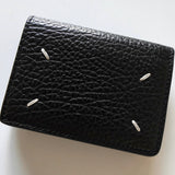 メゾン マルジェラ 四つタグ レザー 三つ折り財布 ブラック - NEWSED