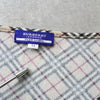 Burberry Blue Label Horse Logo Embroidered Nova Check Ribbon Short Sleeve Top Beige Women's