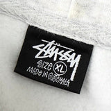 ステューシー ロゴ 刺繍 パーカー ライトグレー - NEWSED
