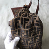Fendi Mamma Bucket Zucca Pile 单肩包 棕色