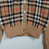バーバリー ノバチェック カーディガン ベージュ