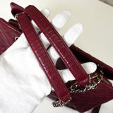 シャネル ココマーク キャビアスキン チェーン トートバッグ ボルドー - NEWSED