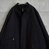 Burberry London Stand Collar Faux Layered Long Coat in Nova Check Pattern with Quilted Vest Liner in Black